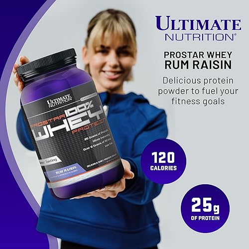 Vista 26 de Ultimate Nutrition PROSTAR 100% proteína de suero en polvo, baja en carbohidratos, apta para dieta cetogénica, 80 porciones, crema de chocolate