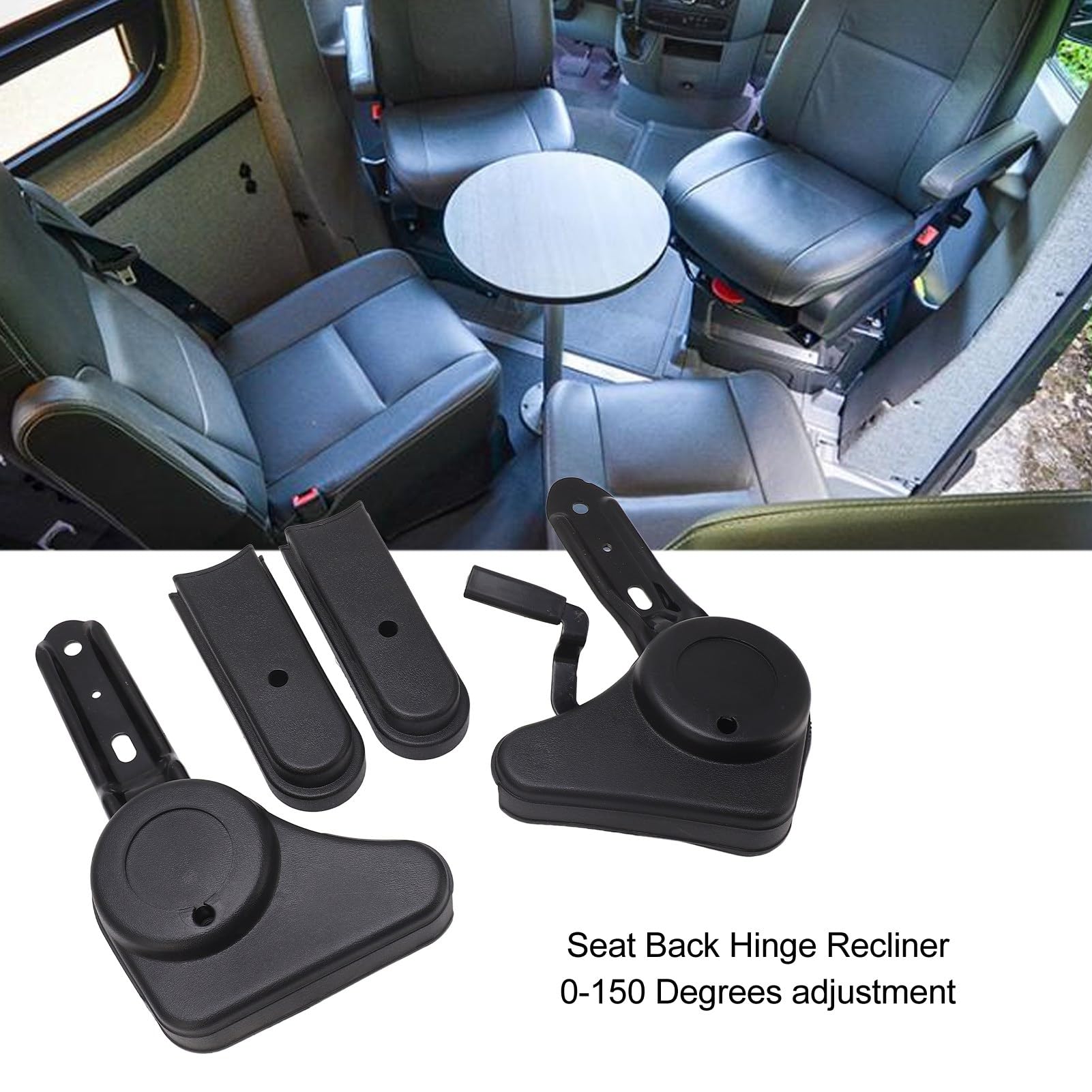 Mango de Ajuste del ángulo del Asiento, Bisagra del Respaldo del Asiento Reclinable de 0 a 150 Grados Mango de Ajuste del ángulo del Asiento de Acero Laminado en Frío para Camión