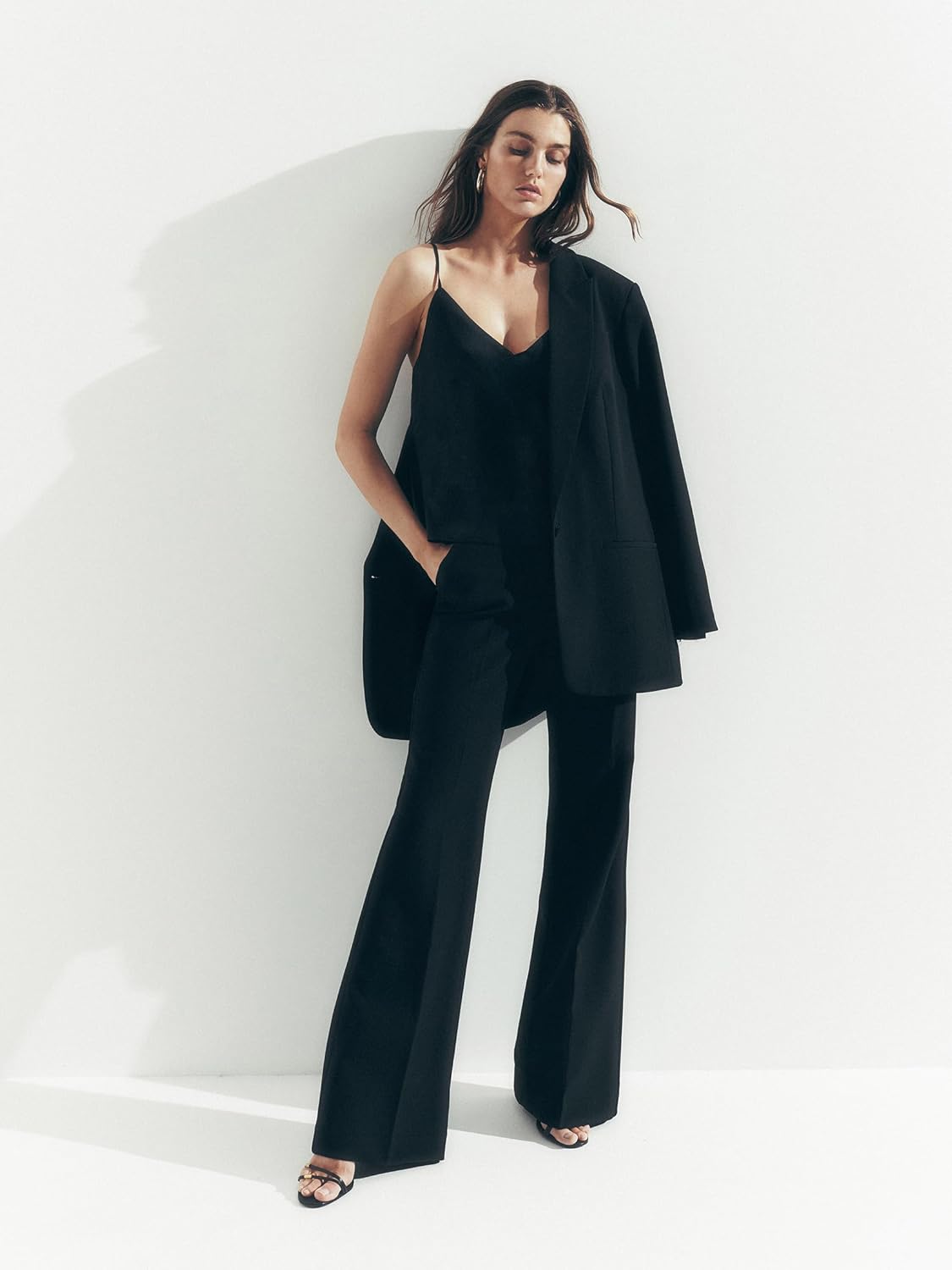 EXPRESS Women’s Editor Flare Pants – High Rise Flattering Stretch Dress Trouser, Work or Event Ready - Image 3