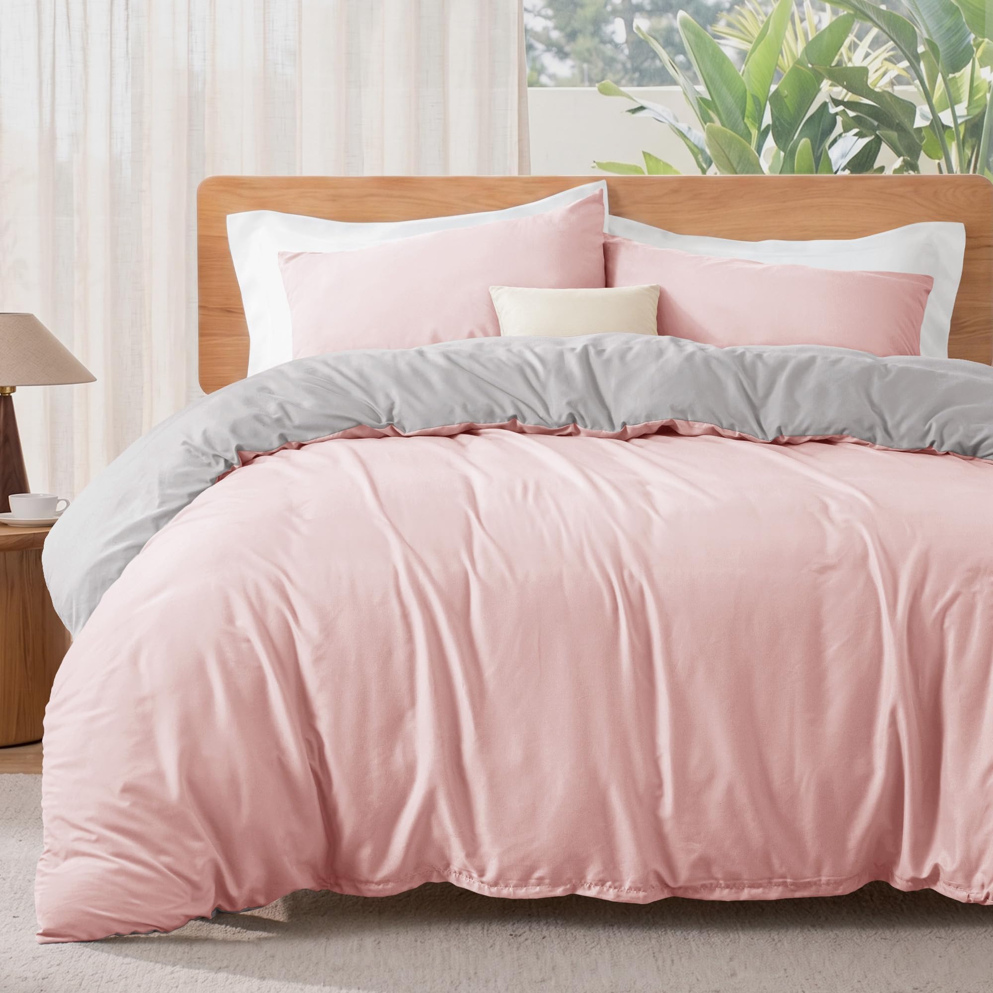 Exclusivo Mezcla Soft Reversible Super King Duvet Cover Set with Pillowcase