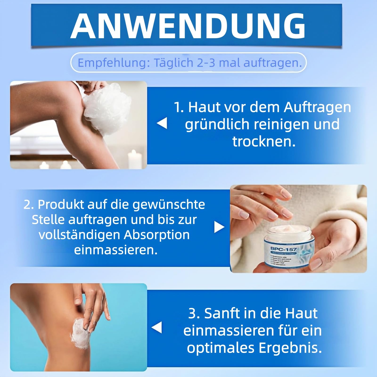 bpc 157 creme 1 Stück BPC 157 creme，bpc-157 joint Relief cream，BPC-157  Gelenkheilcreme，Heilungscreme für Heilung von Peptid-Komplexen,Natürliche  Inhaltsstoffe, für Rücken, Nacken, Hände, Knie : Amazon.de: Kosmetik