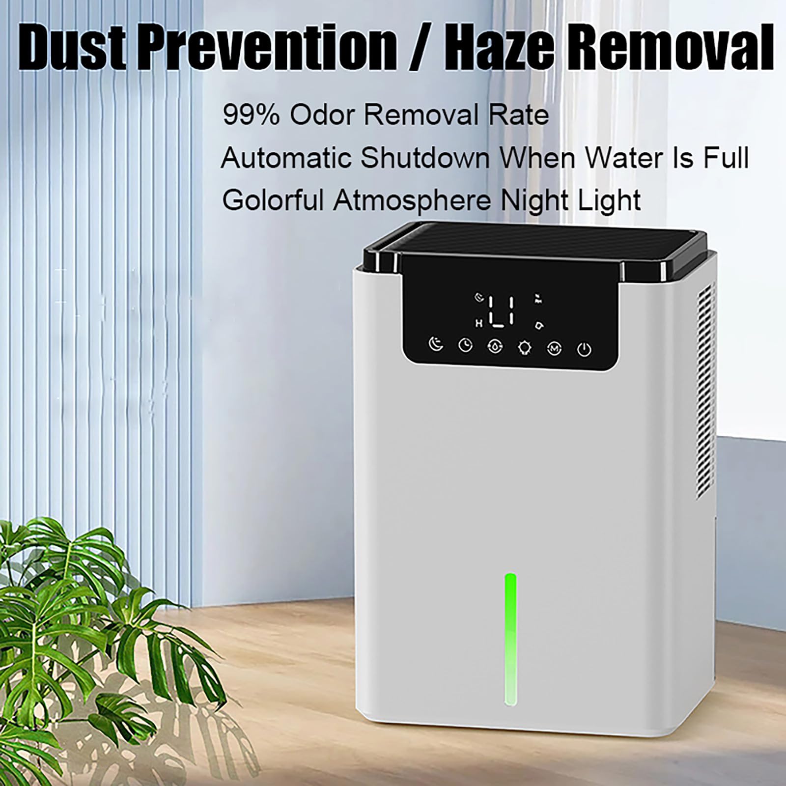Osuszacz powietrza do domu, pojemność 2000 ml, automatyczne wyłączanie, inteligentne rozmrażanie, przenośny i bardzo cichy do suszenia ubrań i zmniejszania wilgotności