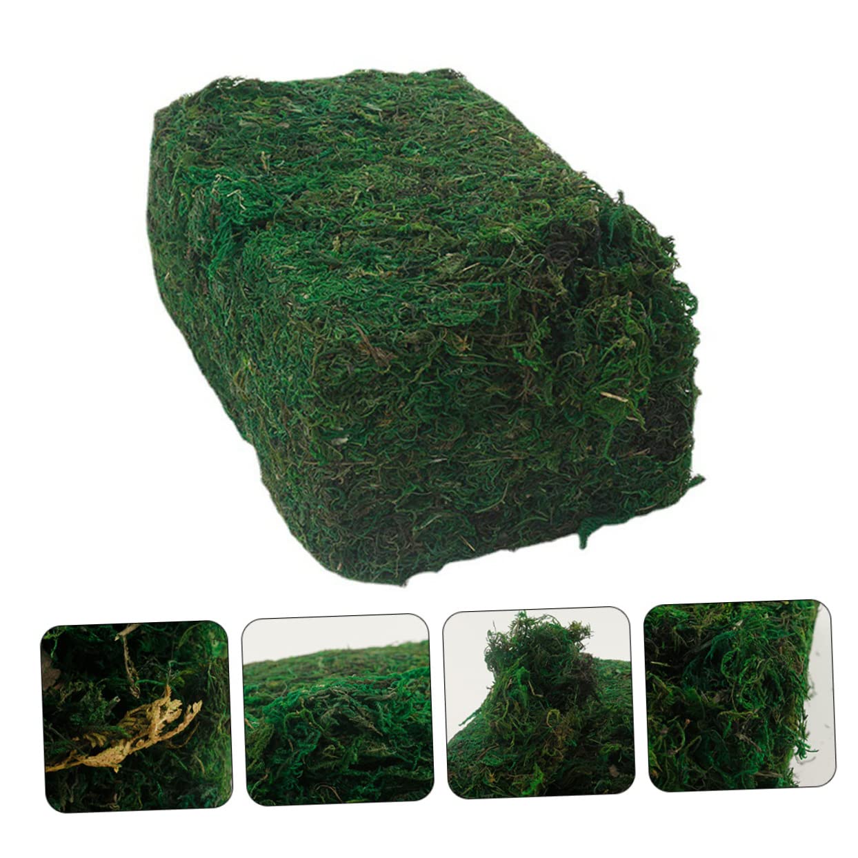 STOBOK 1pc Artificial Moss Flowers Decor Glass Decor Decorative Moss for Planters Glass Containers Faux Plants Artificial Plants Flower Pots Bulk Preserved Faux Moss Decor Accessories PVC, 050346MS6M