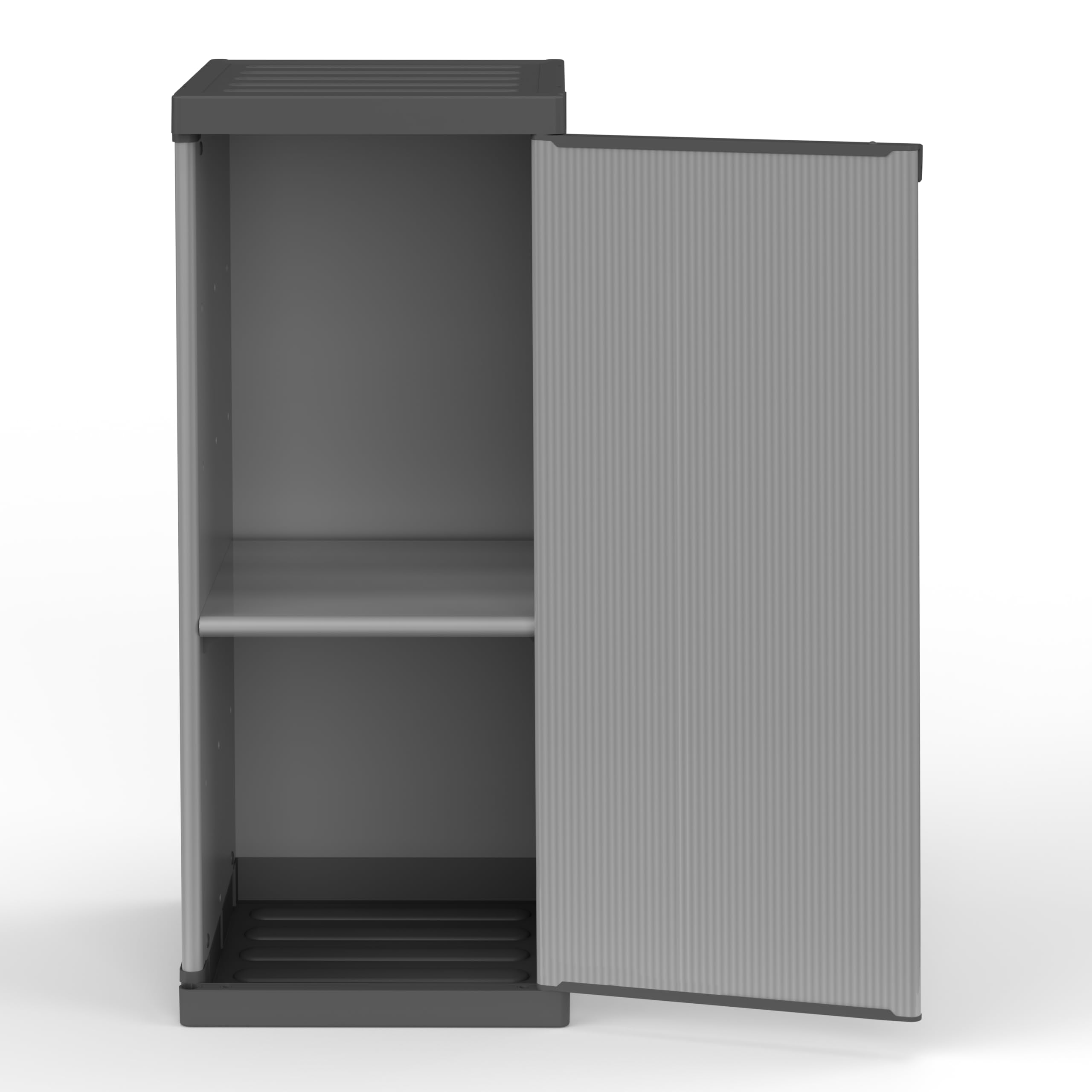 Armadio Portabombole 1 Anta Ripiani Regolabili 34 x 40 x 85 cm Interno Esterno