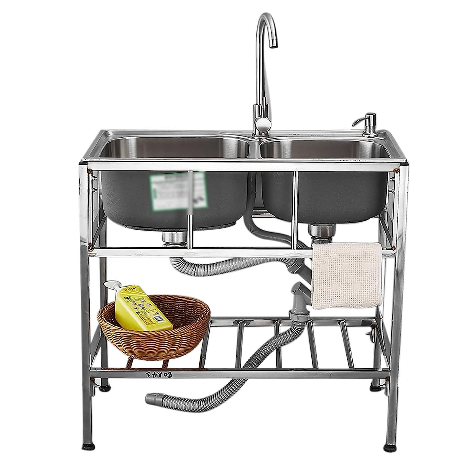 Mitigeur eau chaude et froide en inox 304 orientable