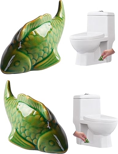 Miniatura 56 de Tapas de pernos de suelo de tortuga marina verde, tapas de cerámica para pernos de inodoro de tortuga marina, bonita decoración de baño, divertidos