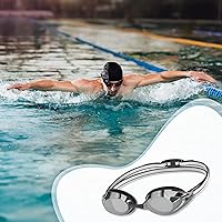 Vista 3 de Speedo Vanquisher 3.0 Mirror Swim Goggles Anti-Fog, UV Protection, Ocular 360 Lens, Hydrodynamic Racing Fit