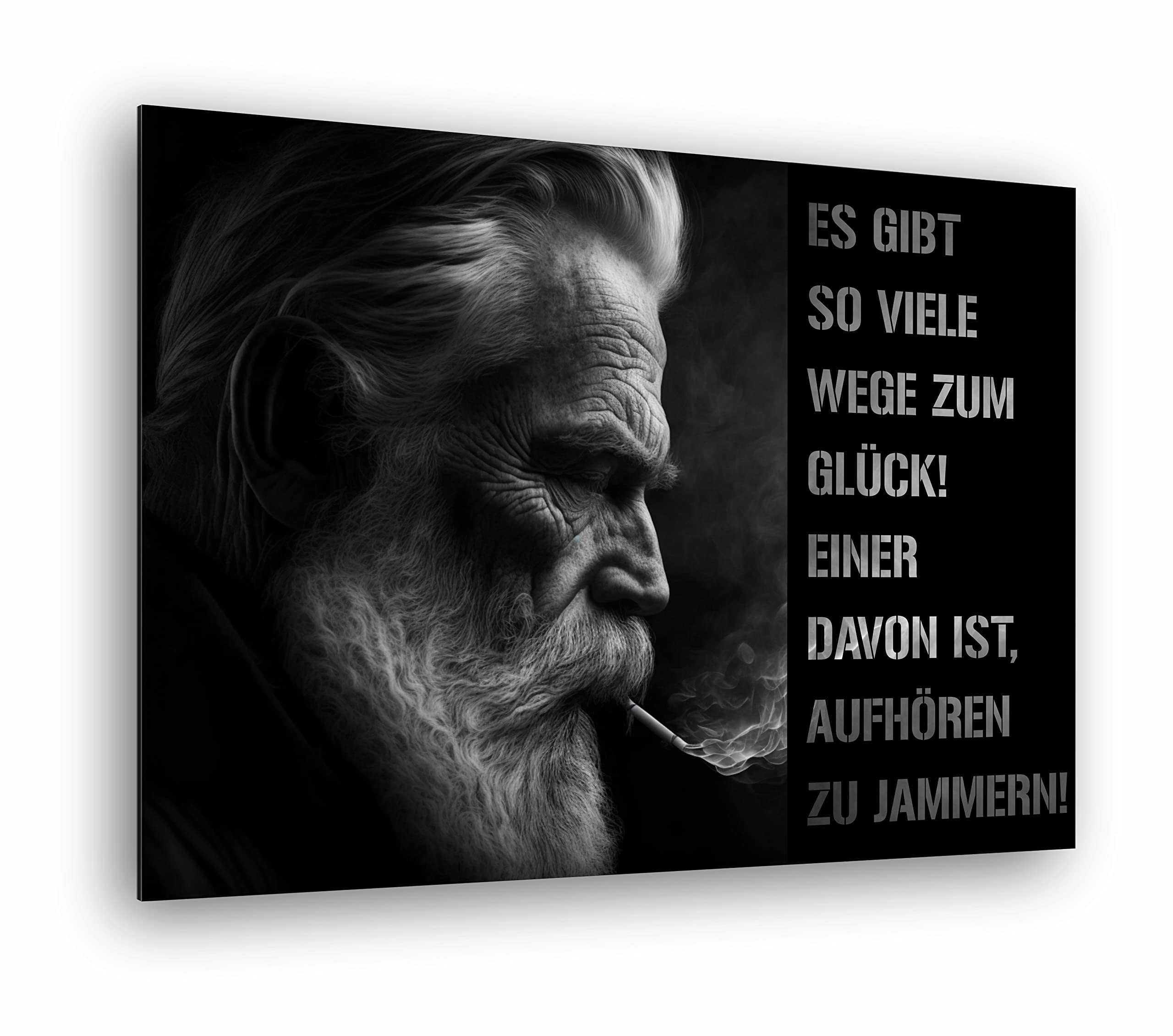 Manschin-Laserdesign Premium Wandbild aus Acrylglas oder Aluminiumverbund - KEIN LEINWANDBILD - modern design - Motivationsbild - Mindset (Aluverbund, 60x40cm)