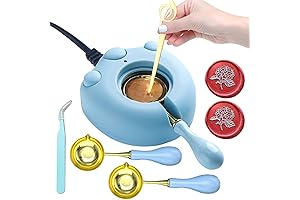 Andotopee Electric Wax Seal Warmer: Blue, Ultimate Sealing Kit