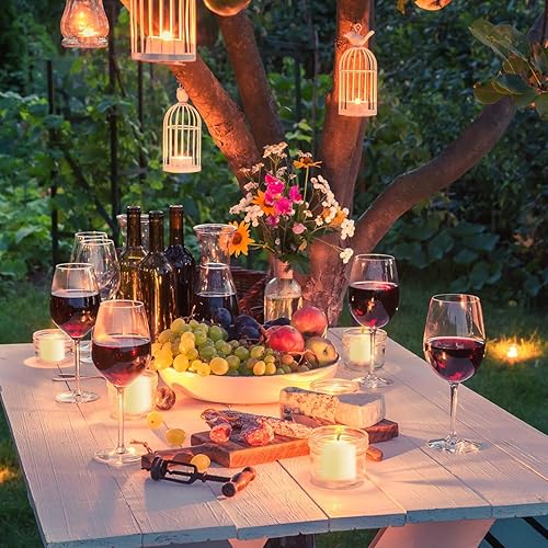 Miniatura 3 de Velas votivas blancas sin perfume a granel, 36 paquetes de velas pequeñas de cera de 1.5 pulgadas para bodas, fiestas, vacaciones y hogar, 10 horas