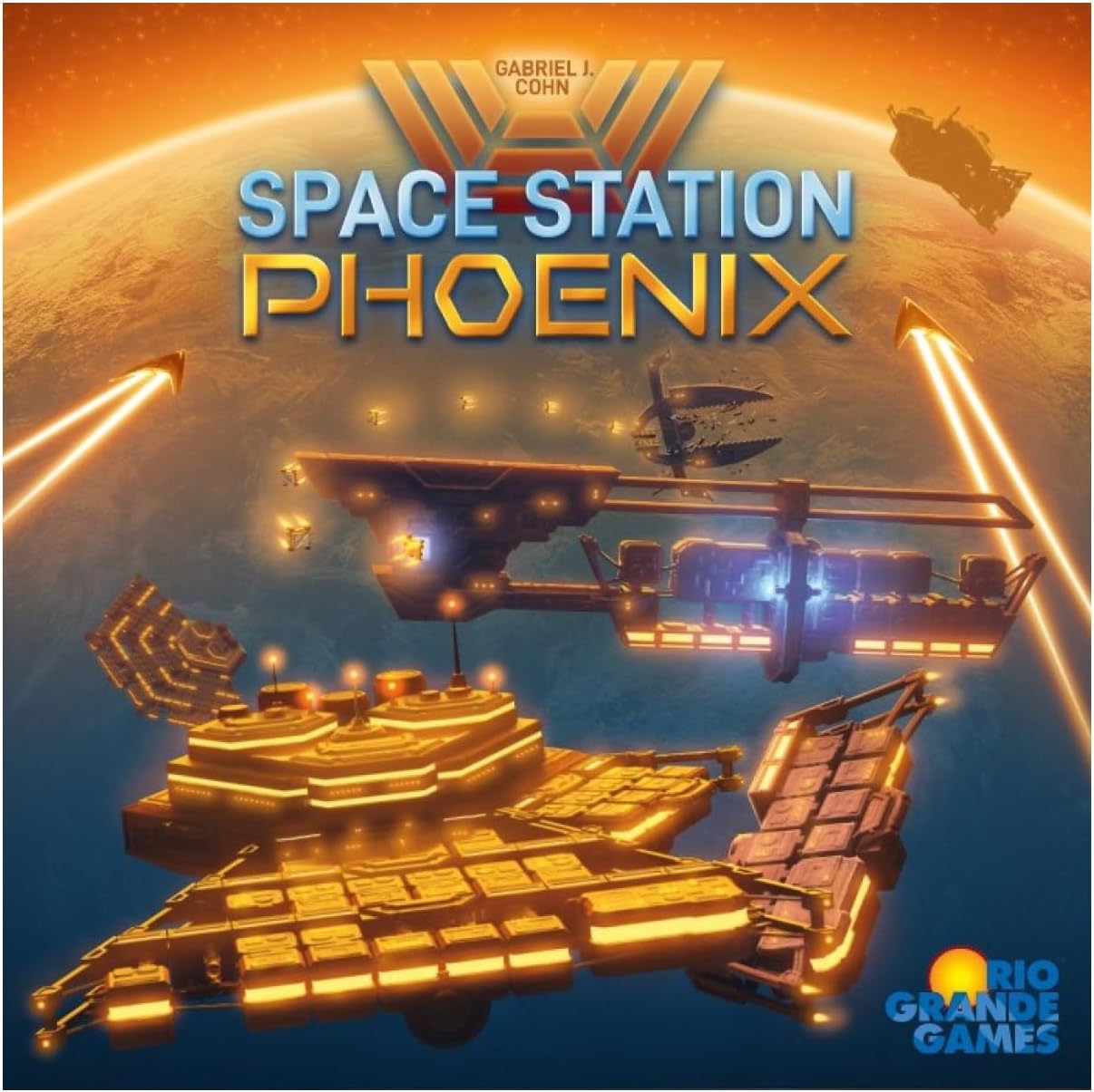 Rio Grande Games Space Station Phoenix: Strategy Board Game for Adults, 2-4 Players, 90-120 Min