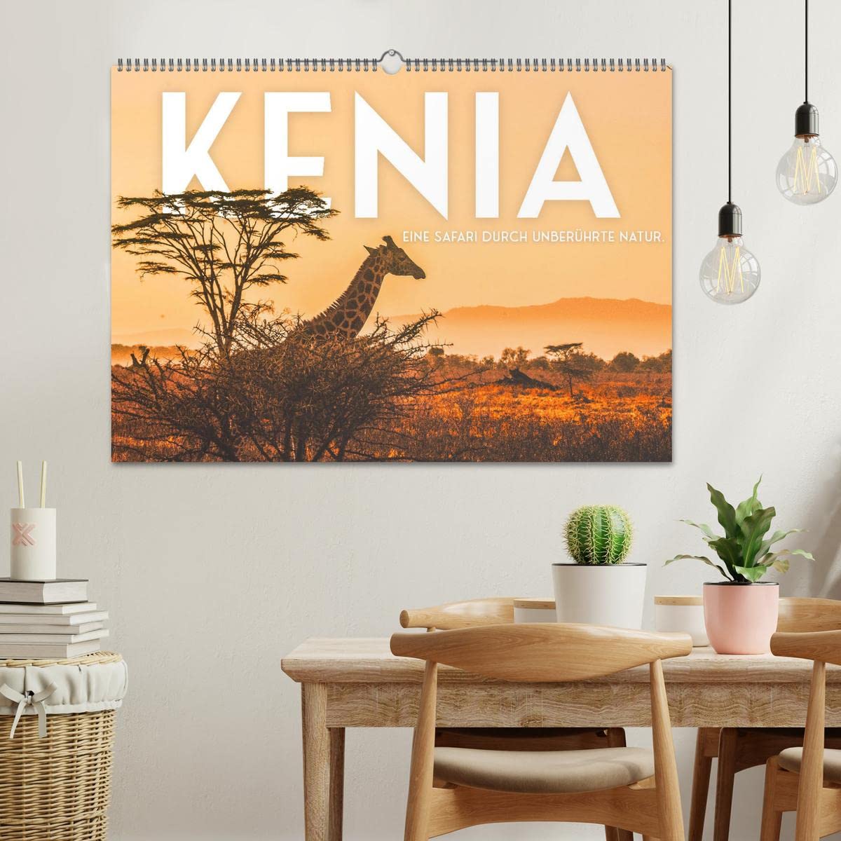Kenia - Eine Safari durch unberührte Natur. (Wandkalender 2026 DIN A2 quer), CALVENDO Monatskalender: 12 hevorragende Aufnahmen aus Kenia. (CALVENDO Orte)