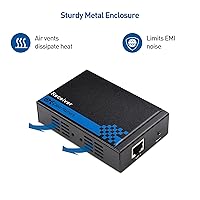 Vista 4 de Cable Matters Caja receptora para extensor HDMI de montaje en pared con TCP/IP, hasta 300 pies, 1080P, configuración de 1 a muchos