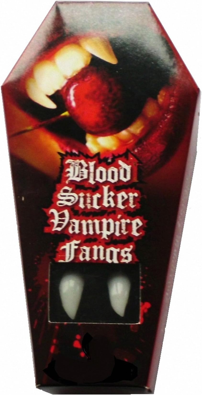 Zoelibat Blood Sucker Vampire Fangs in Coffin Packaging