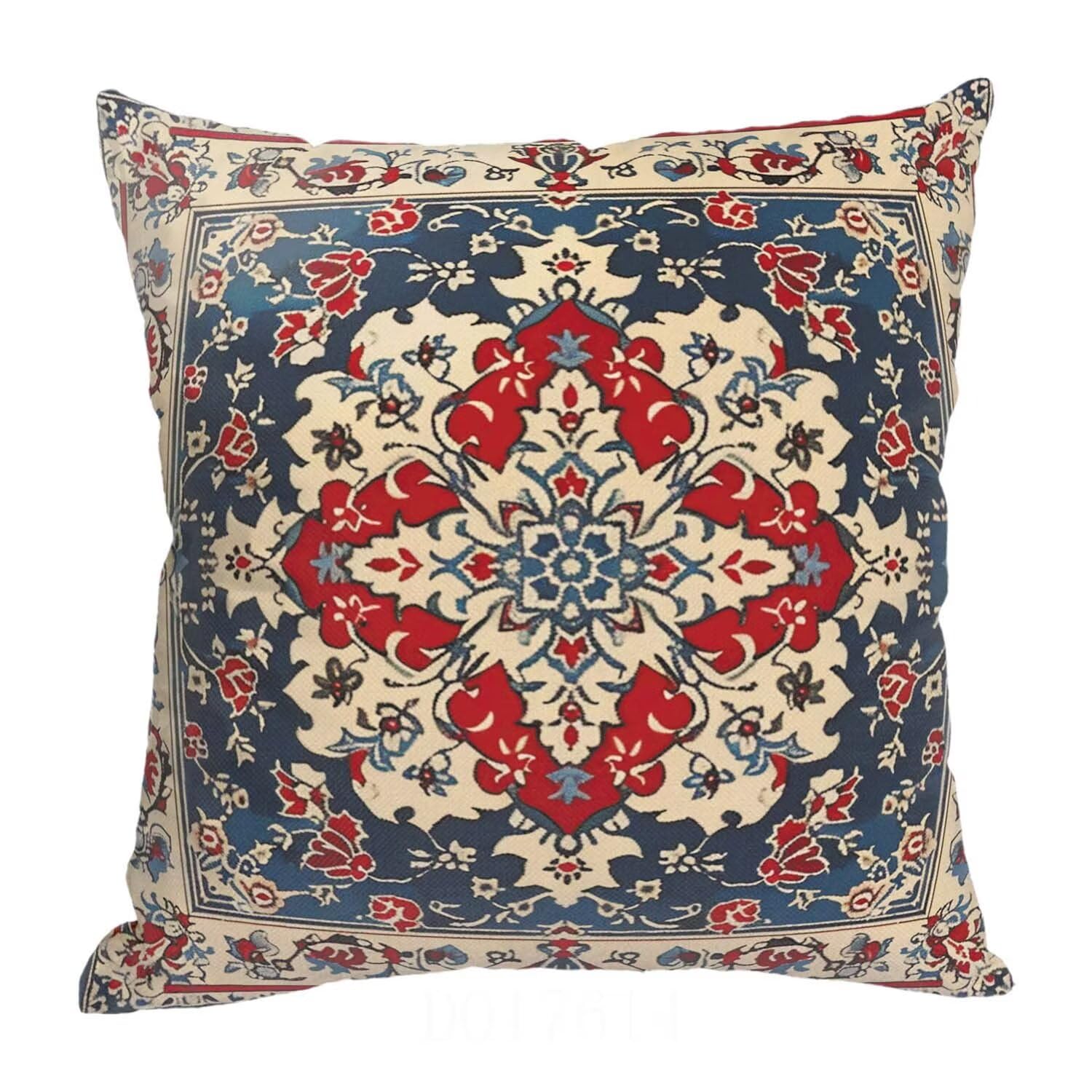 Fundas Cojines SuavesRojo Fundas Cojines Cuadradas Suaves Funda Almohada Cojines Suaves Sillas Jardin para Oficina Jardín Cama Sofá Banco Interior o Exterior Juego de 4 Funda Cojin Bohemia mu-390