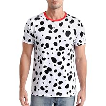 Funny World Mens Animal Print T-Shirt Graphic Short Sleeve Halloween Costume