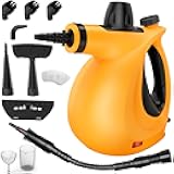Handheld Steam Cleaner, Pressurized Multi-Surface Steam Cleaner for Home Use with 11pcs Accessories, All Natural Steamer for Cleaning Tile, Grout, Grime, Grease, Window, Couch, Car, Bathroom, Kitchen