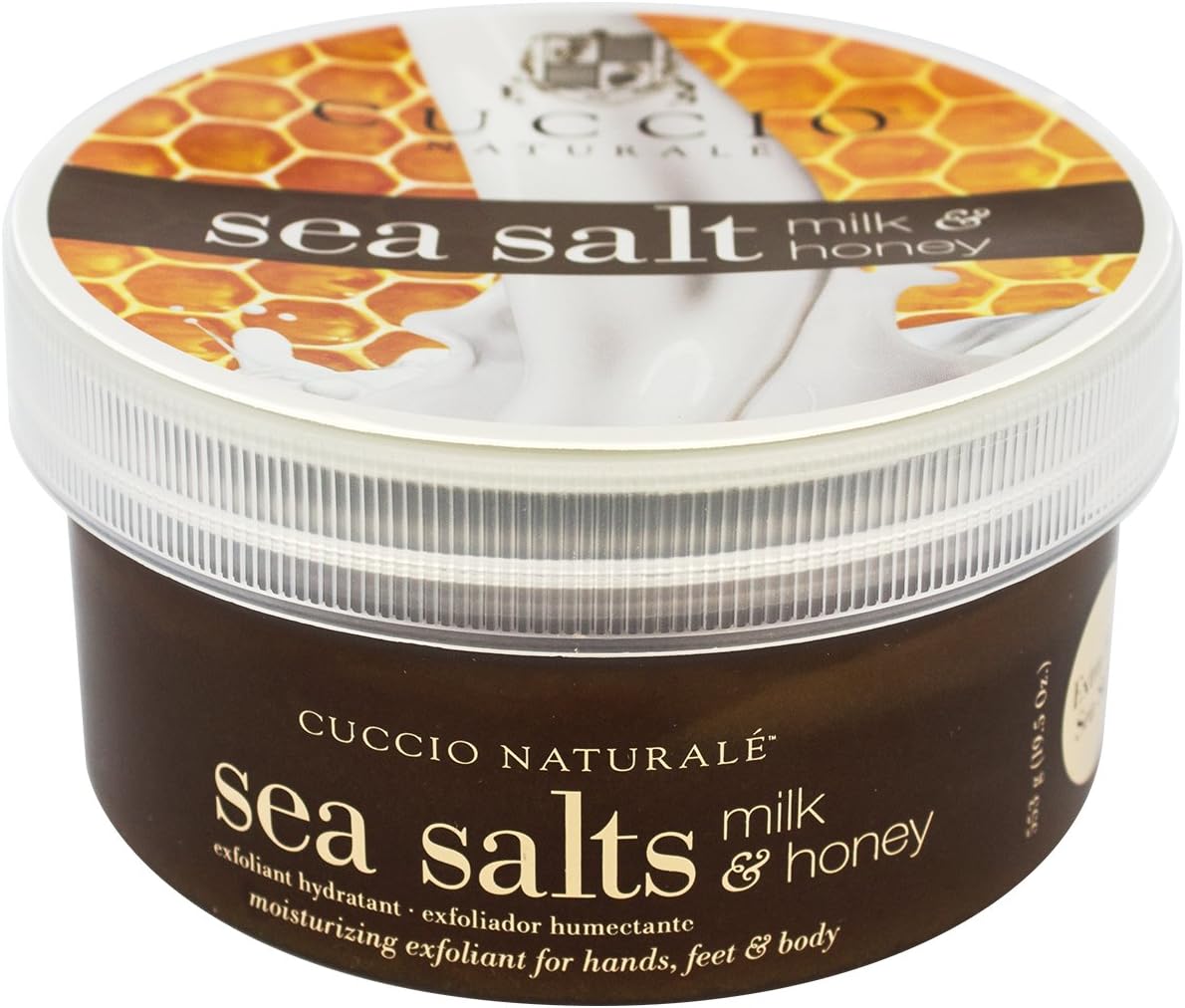 Cuccio Hand and Body Salt, Milk and Honey, 19.5 Ounce
