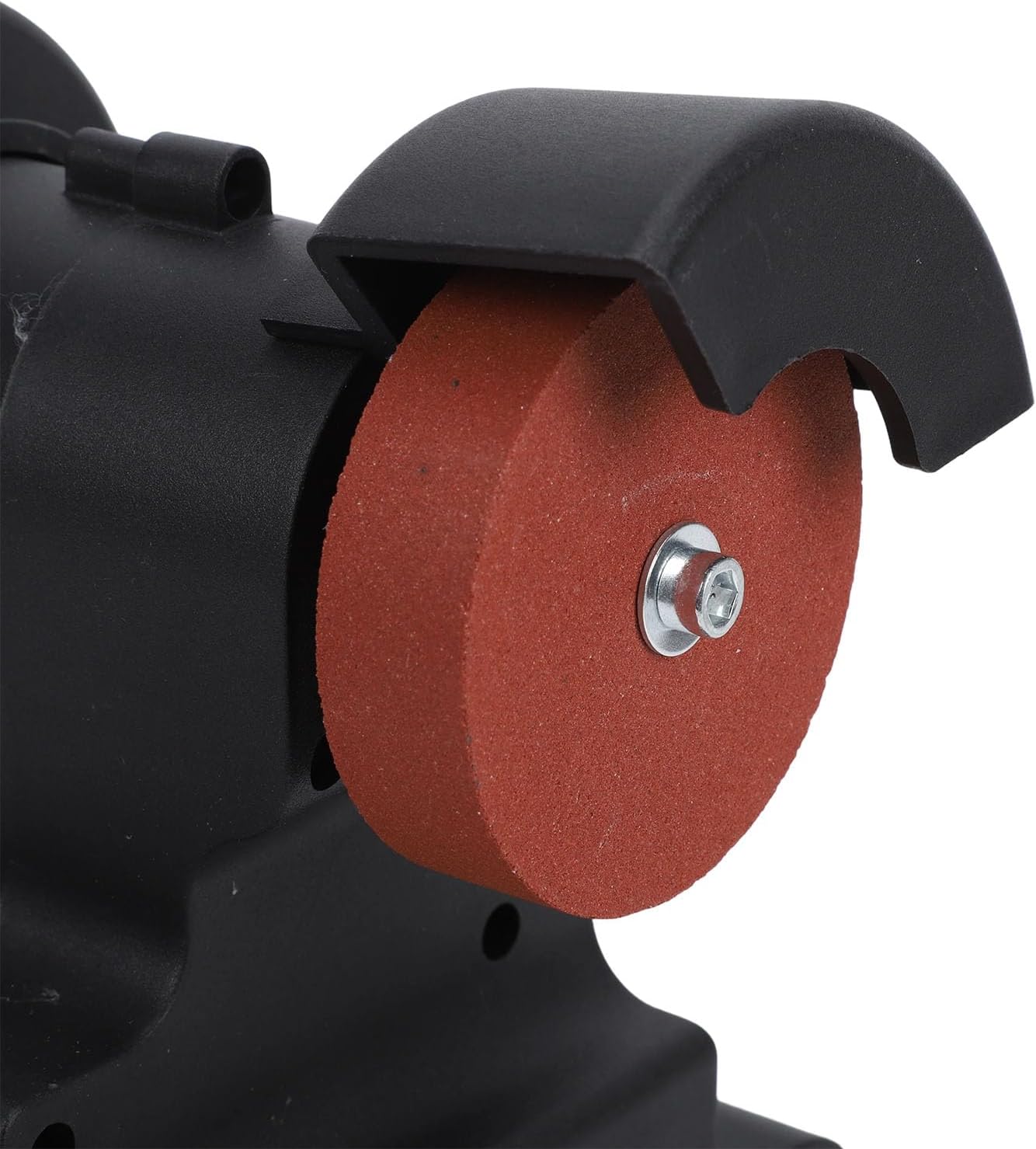 Hyuduo Mini Bench Grinder, Cordless Small Bench Grinding Polishing Machine for Battery, Permanent Magnetic Copper Motor with Coarse Fine Wheels for Workshop Sharpening