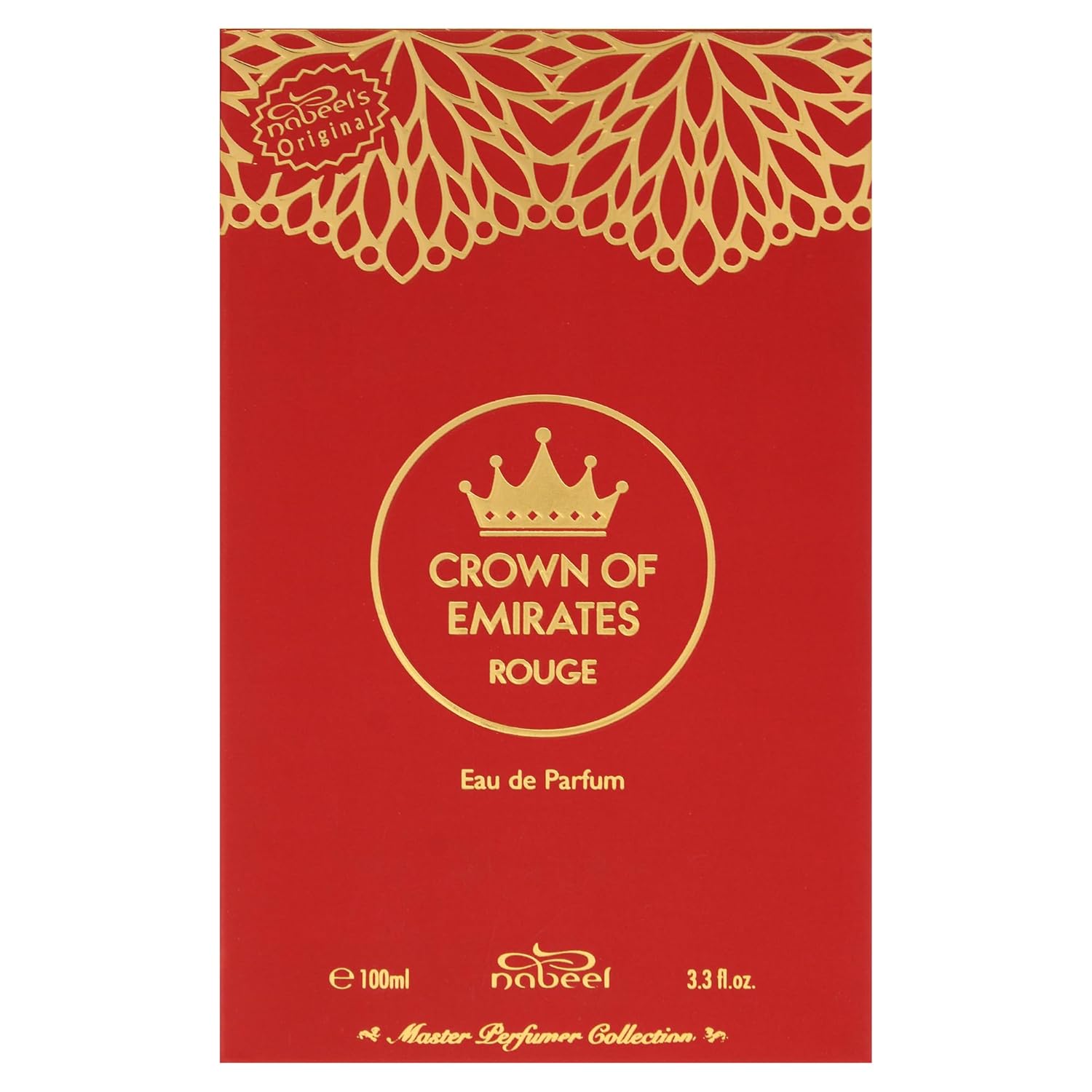 Nabeel Master Perfumer Collection - Crown Of Emirates Rouge - Perfume for Men and Women - Woody Aromatic Fragrance - Notes of Saffron - 3.3 oz