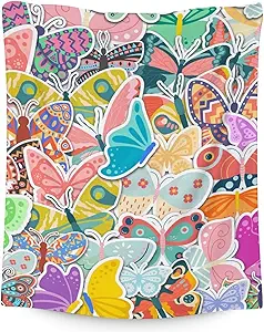 Butterfly Blanket Gifts - 30"x40" Cute Throw for Women, Girls - Colorful Soft Fuzzy Blankets for Couch & Office