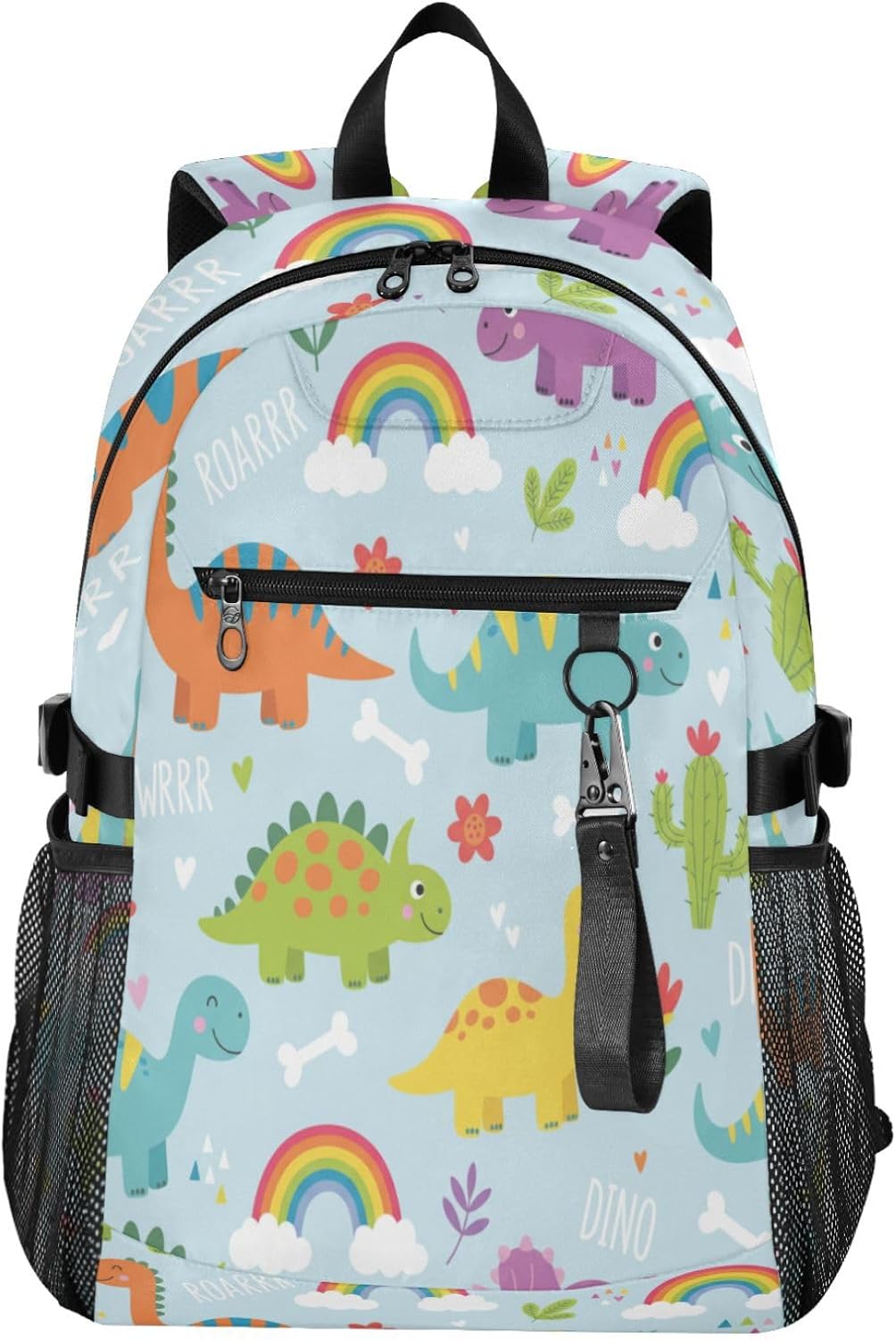 ALAZA Cute Funny Dinosaurs Backpack Travel Laptop Backpack Purse for Women Men Teens Girls School Bag College Bookbag Water Resistant Casual Daypack
