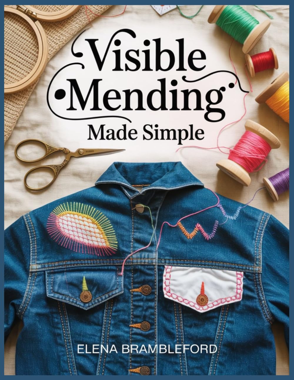 Visible Mending Made Simple: A Beginner’s Guide to Repairing Jeans, Sweaters, Socks, and Shirts with Darning, Patching, Sashiko-Style Stitches, and Decorative Sewing