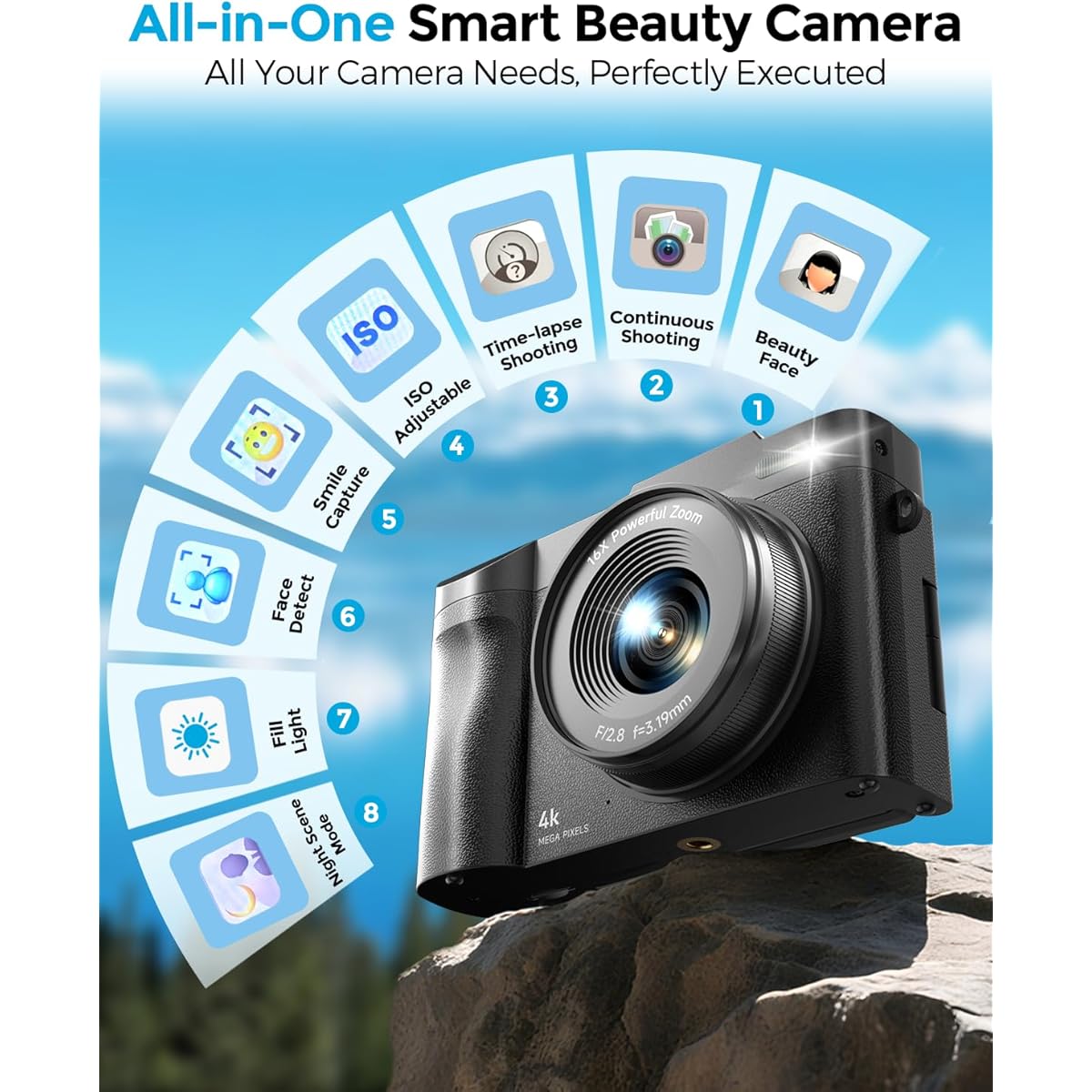 Best Camera For Vlogging 4K Digital Camera For Photography