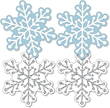 Big Dot of Happiness Winter Wonderland - Snowflake Decorations DIY Snowflake Holiday Party and Winter Wedding Essentials - Set of 20