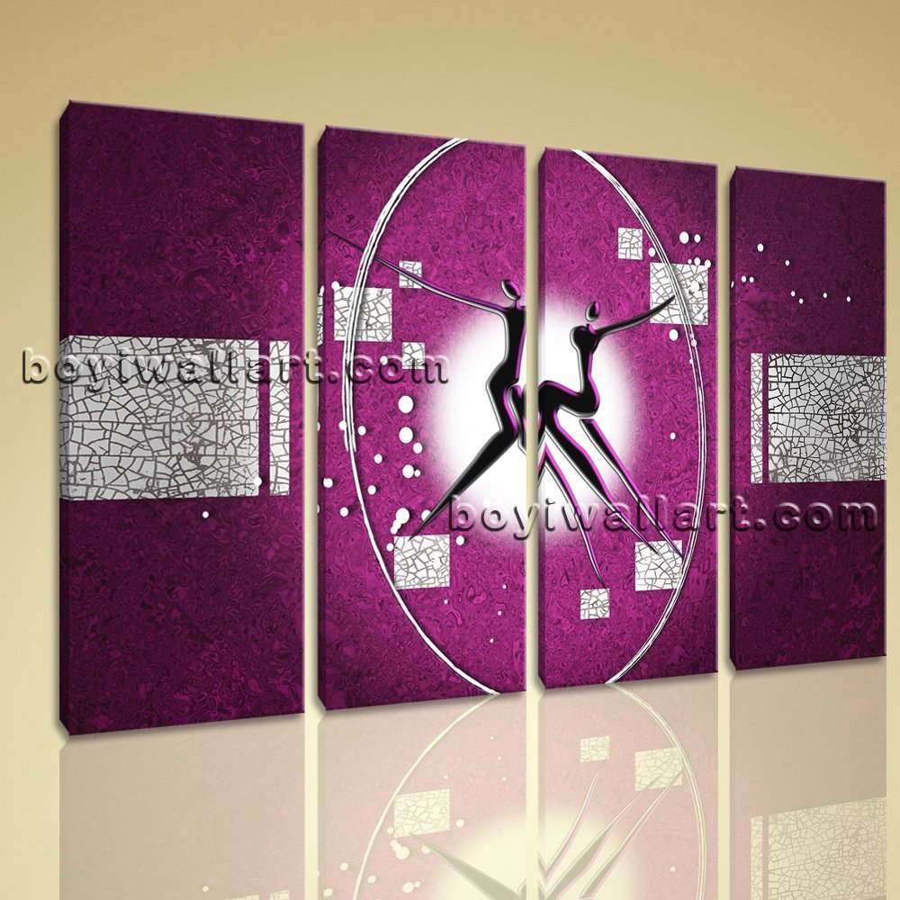 Large 4 Pcs Modern Abstract Painting Home Room Decor Wall