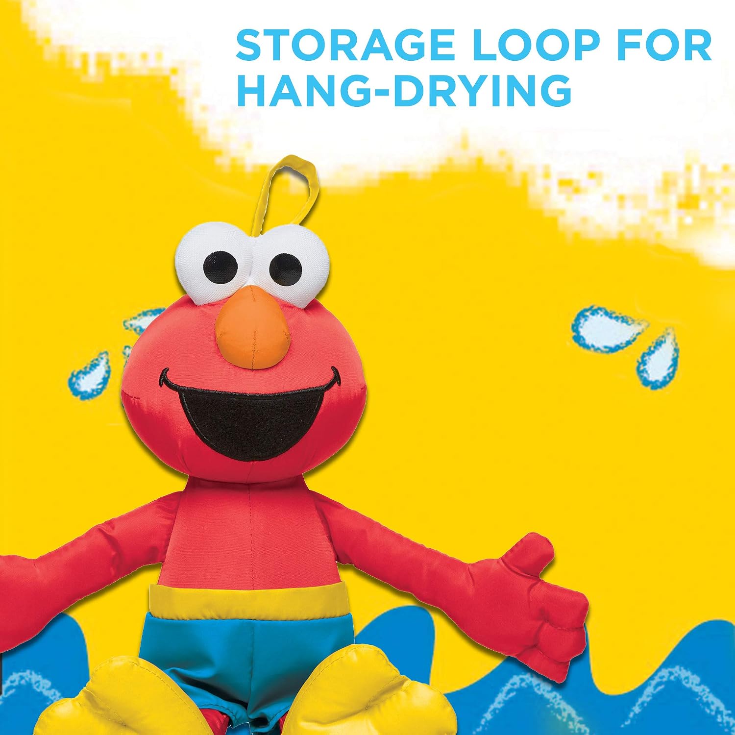 Sesame Street Bath Time Elmo: Elmo Bath Time Toy for Toddlers, Cute Swim Trunks Outfit, Soft and Washable, Toy for 18 Month Olds and Up