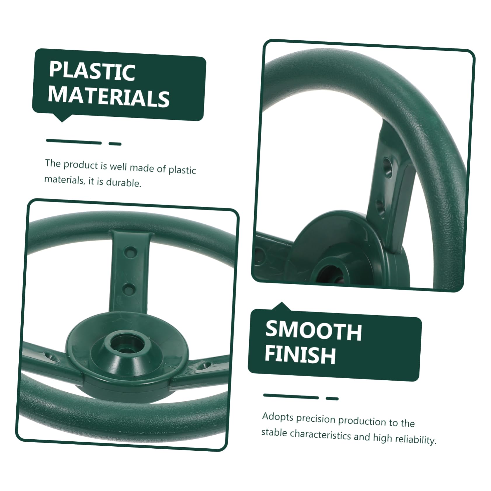 Totority Swing Set Swing Plate Large Round Interactive Boys and Girls Educational Toy Plastic Steering Wheel