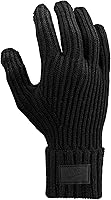 Nike City Knit Running Gloves Unisex: Soft Ribbed Viscose Blend, Folded Cuff for Cold Weather Warmth