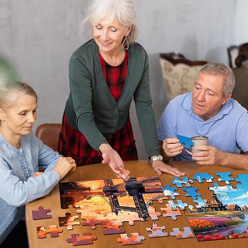 Miniatura 6 de Paquete de 6 rompecabezas grandes de 36 piezas para personas mayores, productos fáciles de demencia, Alzheimer, actividades de demencia, juego de