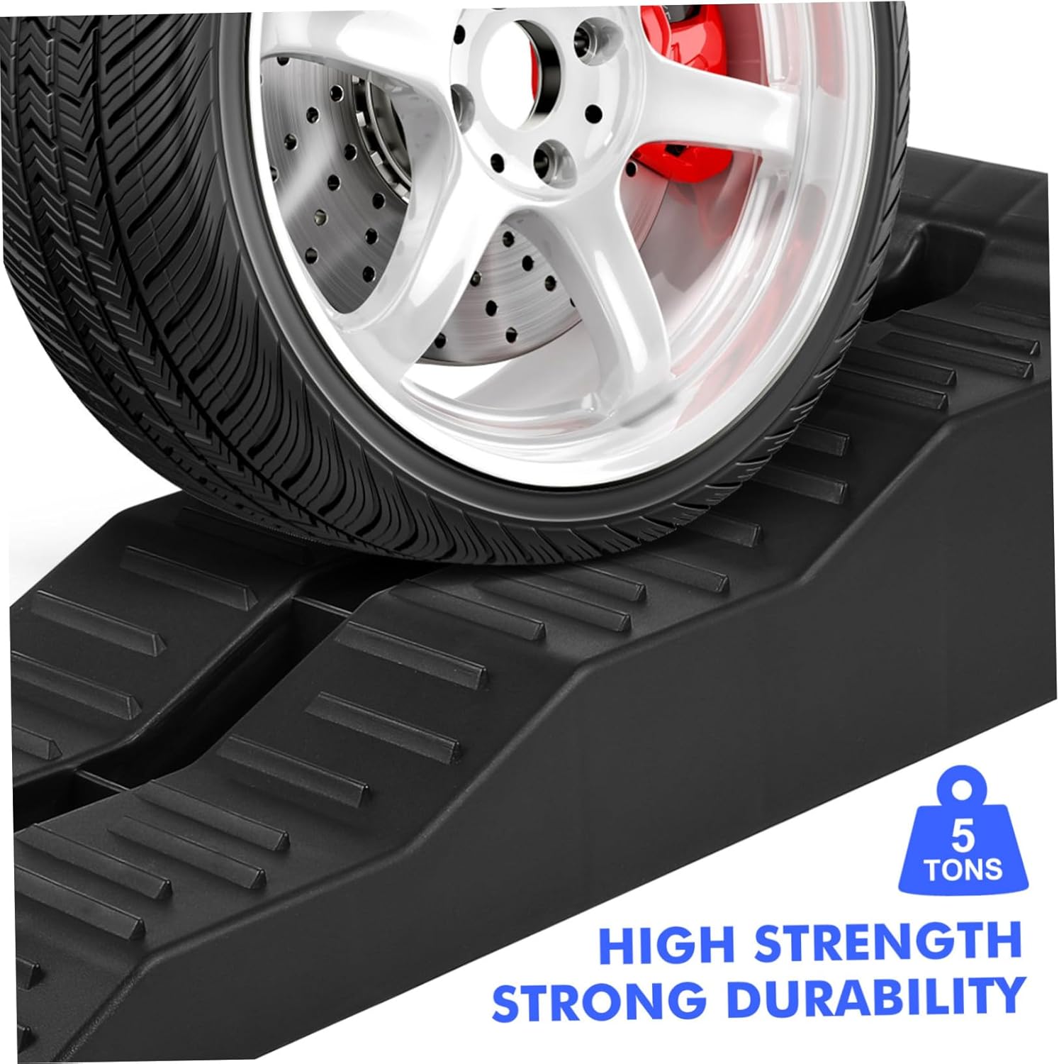 2pcs Heavy Duty Rv Leveler Ramps Triple-Level Stabilizing Blocks for Trailers Campers and Trucks Supports up to Tons Easy to Use and Multi-Functional