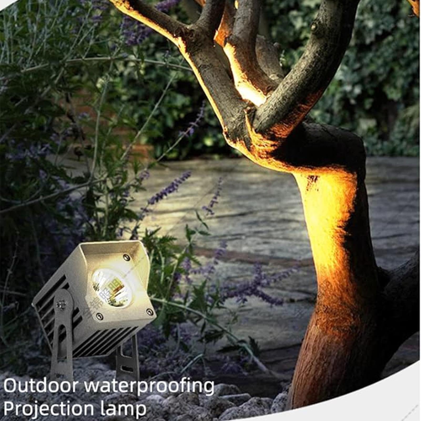 Lámpara De Paisajismo De 20W - Foco LED Para Árboles, Foco De Haz De Luz LED CA 100-265V, Proyector Cuadrado Con Protección IP65 Para Exteriores, Para Jardines, Villas(Neutral Light)