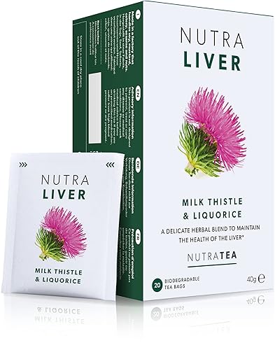 Nutra Tea - Té de desintoxicación del hígado Té de limpieza del hígado - Para limpieza del hígado y soporte del hígado - Incluye cardo de leche,
