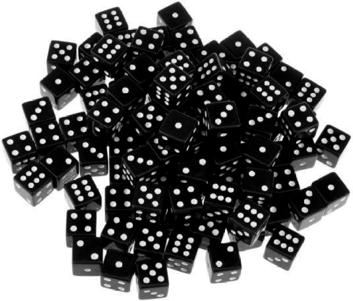 Tytroy 16MM 100 Count Black Dice Casino