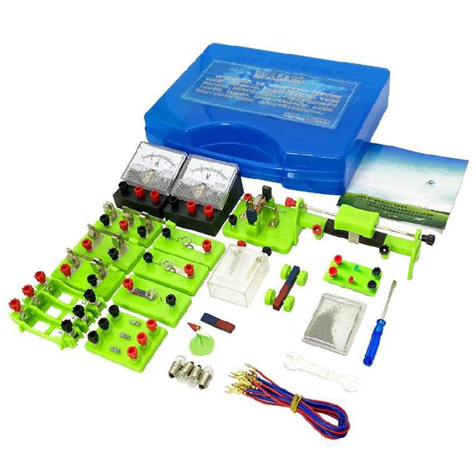 Electromagnetic Experiment Box, Junior High School Physics Electrical Experiment Equipment, Used for Series and Parallel Circuit Boards, Electromagnetic Research