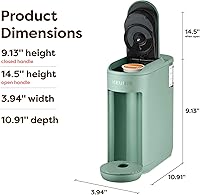 Vista 7 de Keurig K-Mini Mate - Cafetera de una sola porción, ultracompacta de 4 pulgadas de ancho, apta para taza de viaje, regalo ideal para vacaciones