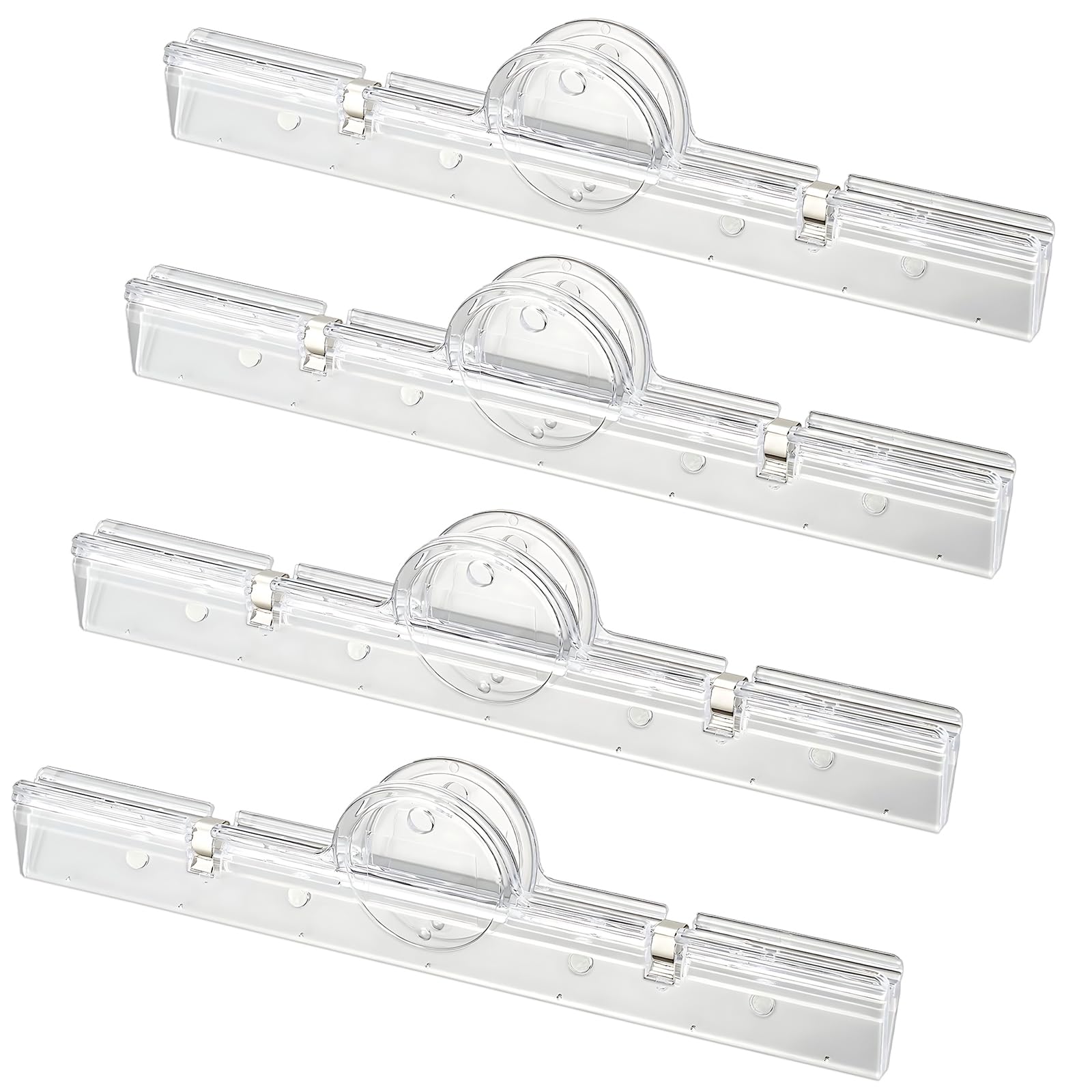 AtfArt 4 Pack Magnetic Clips for Refrigerator Magnets Chip Clips Bag Clips Food Clips Fridge Magnet Heavy Duty A4 Binder Clips Office School Supplies