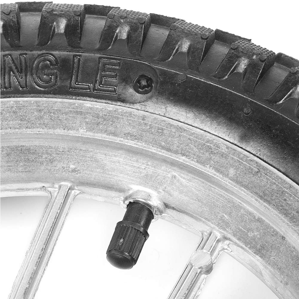 Ruota per pneumatico posteriore per moto da 12,5 x 2,75 pollici con cerchione adatto per mini moto da cross Coolster 49cc 2 tempi – Cerchione in lega di alluminio resistente e