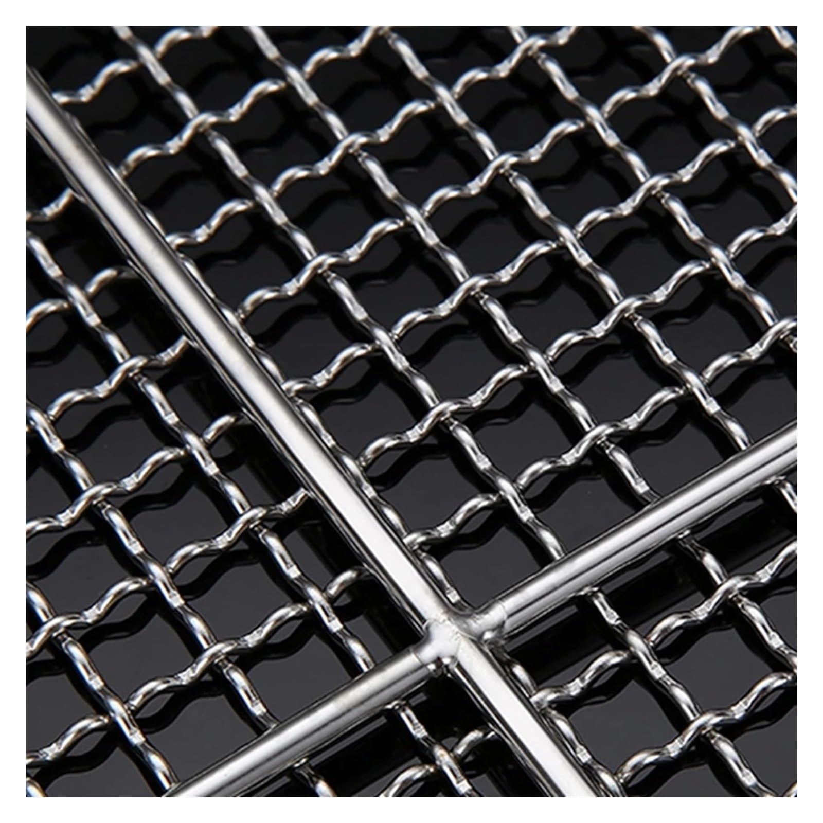 MMLFX Square BBQ Grill Mesh – 304 Stainless Steel Cooking Grid, 35.5x35.5cm, For Outdoor Barbecue & Oven Use