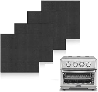 SIUDANGKA 4-Pack Reusable Non-Stick Air Fryer Liners for Cuisinart Air Fryer, Convection Toaster Oven & Emeril Lagasse 26QT