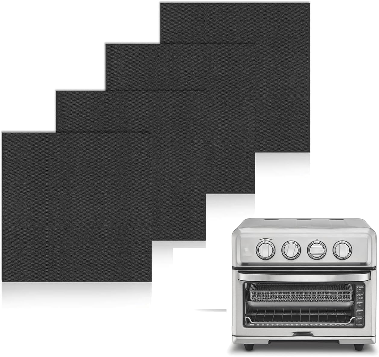 4 Pack Air Fryer Liners for Cuisinart Air Fryer Cuisinart Convection Toaster Oven and Emeril Lagasse 26 QT Extra Large Air Fryer