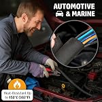 MGI SpeedWare Poignée de fils à manches multiples tissées en mailles pour une harnais automobile à haute température et une gestion de câble à domicile - 25 pieds, 1/2" (13mm)
