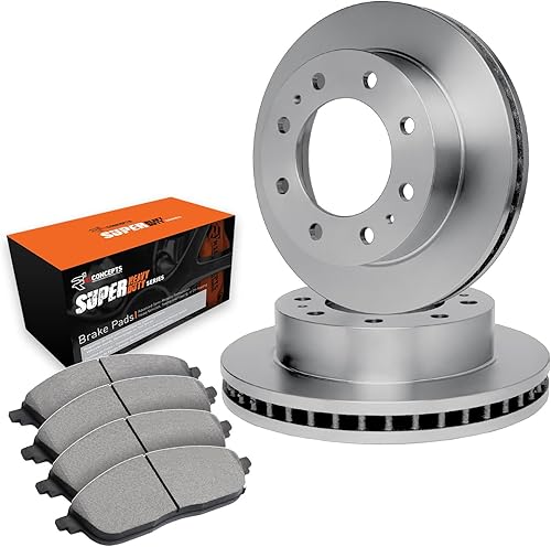 R1 Concepts Kit de frenos y rotores traseros  Pastillas de freno traseras Rotores y pastillas de freno  Pastillas y rotores de freno súper