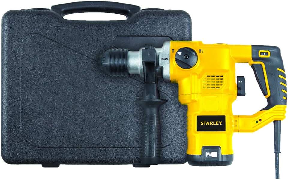 STANLEY Martelete Rompedor Perfurador SDS Plus, Potência 1250W, com Acessórios, STHR1232K, 220V