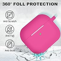 Vista 747 de Funda para AirPods Pro con kit de limpieza, funda de silicona suave para Apple AirPod Pro de 1ª/2ª generación, accesorios de funda AirPods Pro/Pro 2