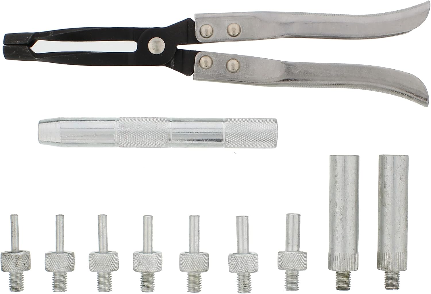 ABN Valve Stem Seal Remover and Installer 11-Piece Tool Kit with Carrying Case – Pliers, Drive Handle, Sockets, Adapters